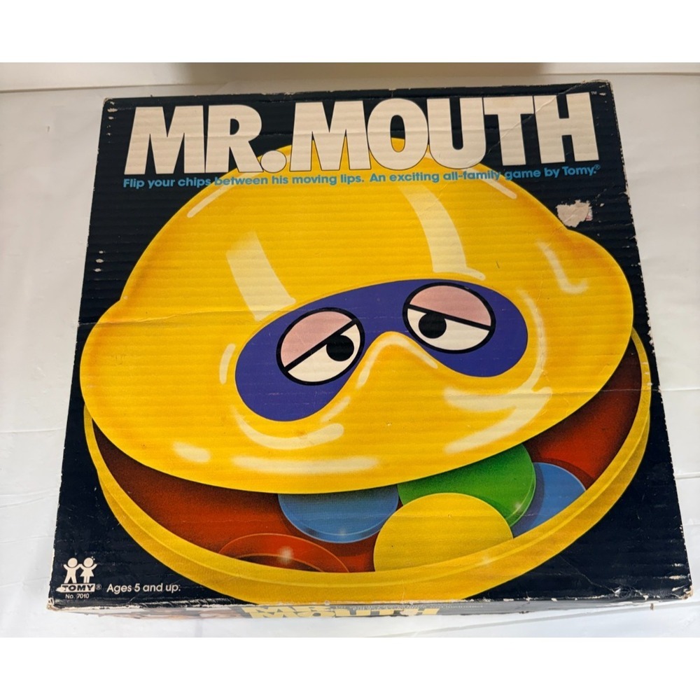 1976 TOMY Mr. Mouth Game - Has Instructions and Most Pieces - Mouth Doesn't Work